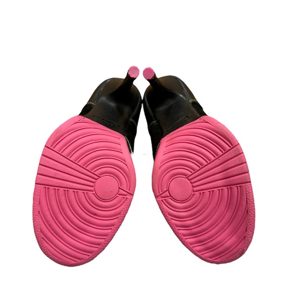 Nike Black and Pink Dunk High Heel Sneakers - Picture 6 of 10